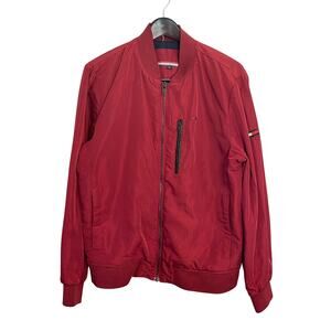 Tommy Hilfiger Men’s Red Bomber Jacket Size Large